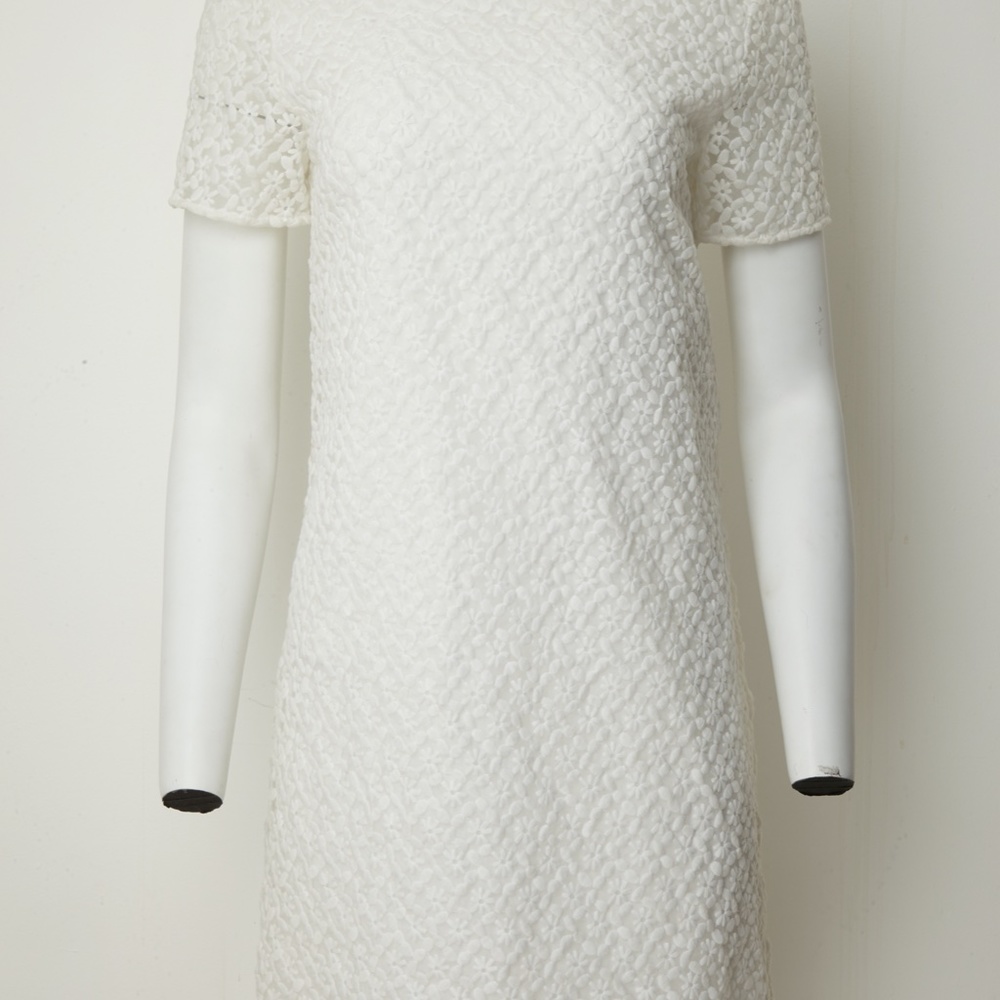 Catherine Malandrino White Eyelet Dress Size 4 NWT